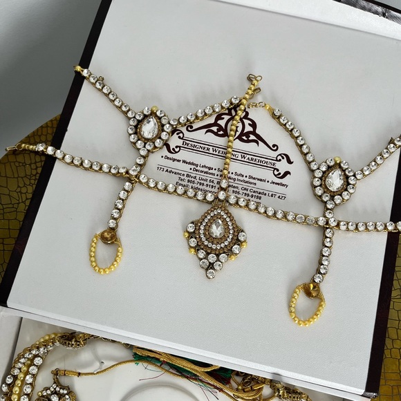 TRADITIONAL HINDU WEDDING JEWELRY SET - Picture 4 of 8